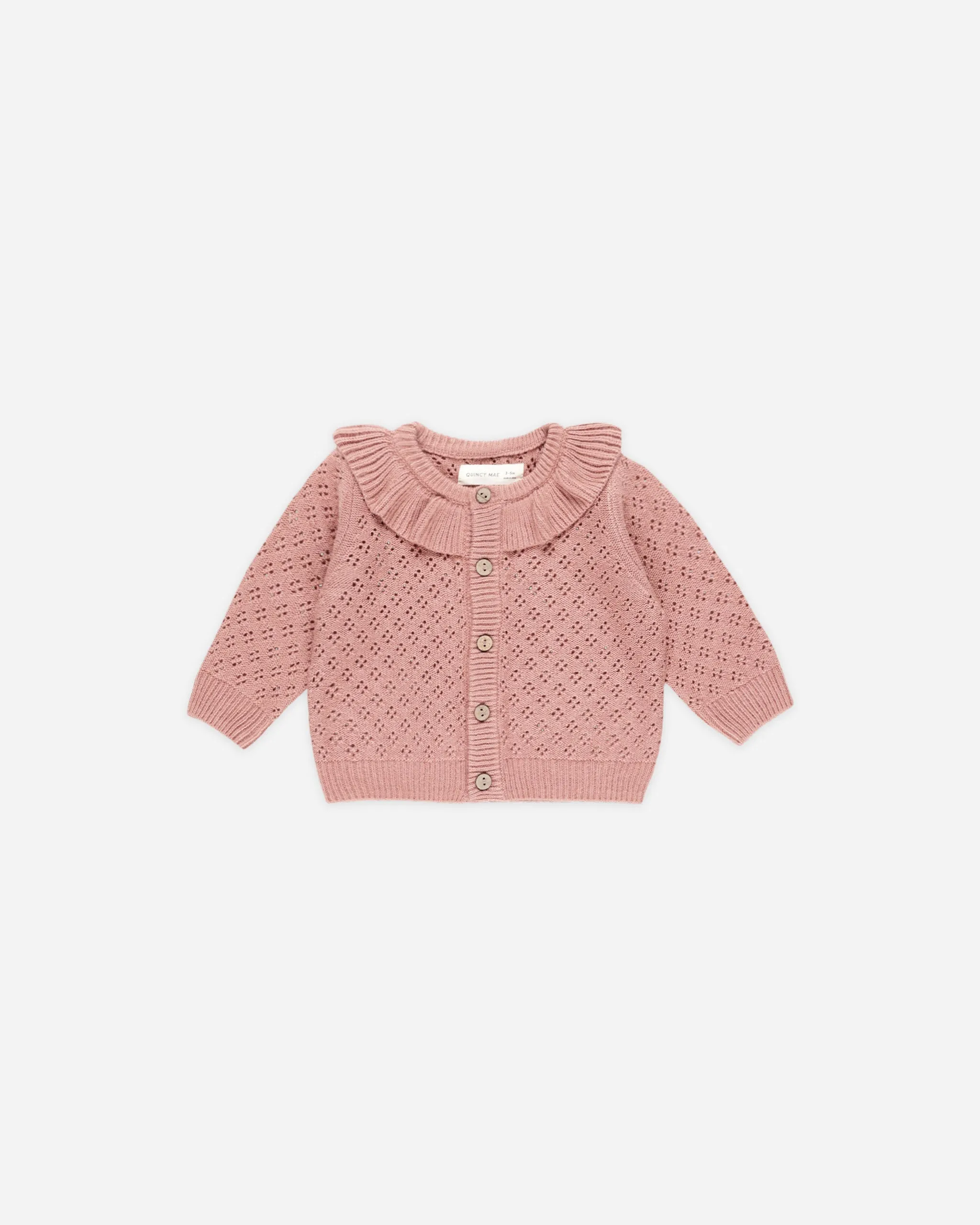 -Ruffle Collar Cardigan || Lipstick-
