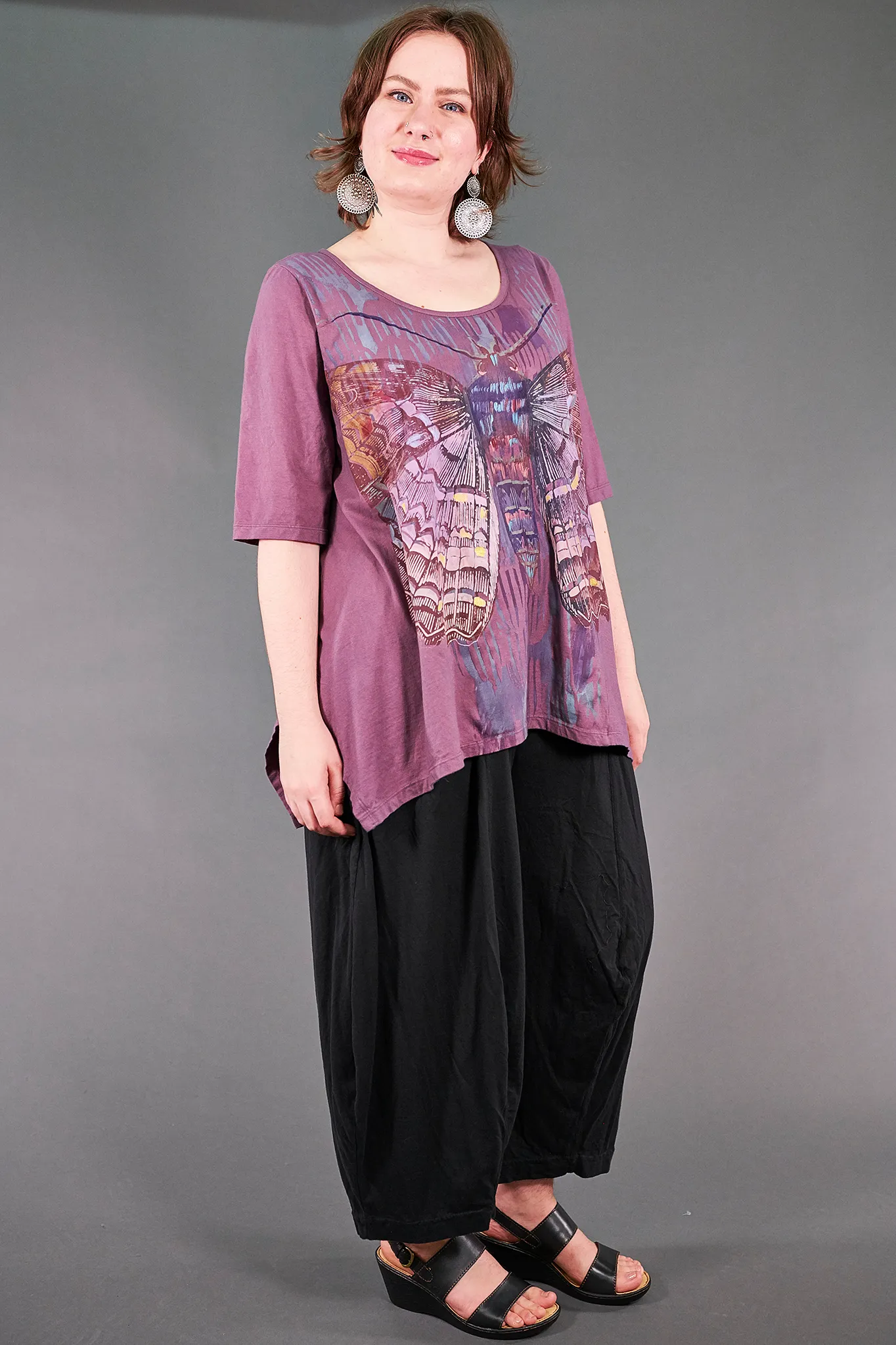 1237 Collector's Top Sweet Plum-Painterly Charaxes