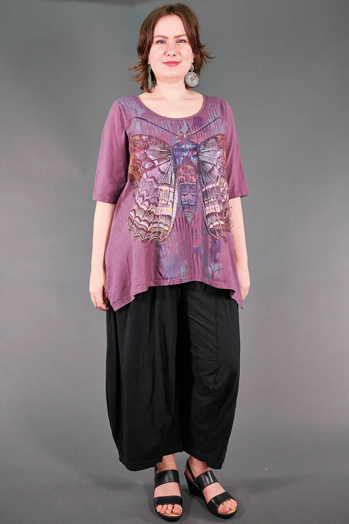 1237 Collector's Top Sweet Plum-Painterly Charaxes