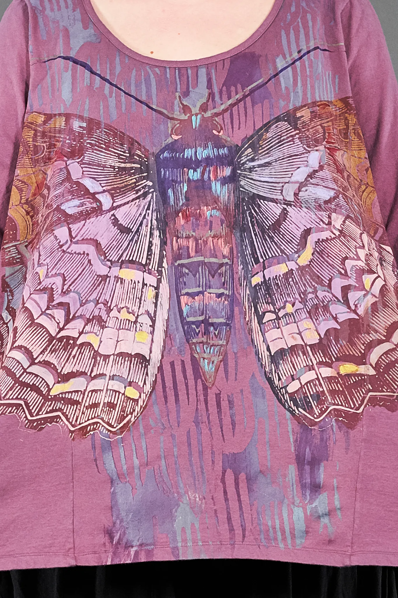 1237 Collector's Top Sweet Plum-Painterly Charaxes