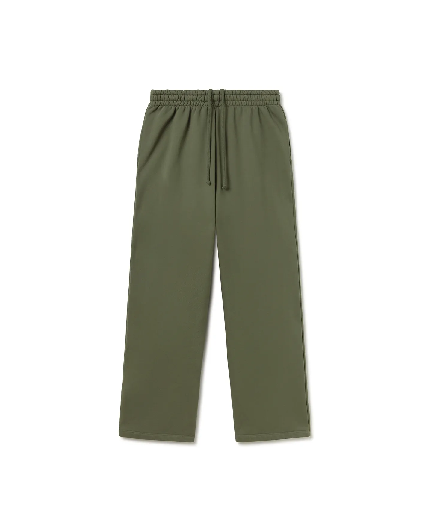 600 GSM 'Olive' Straight-leg Pants