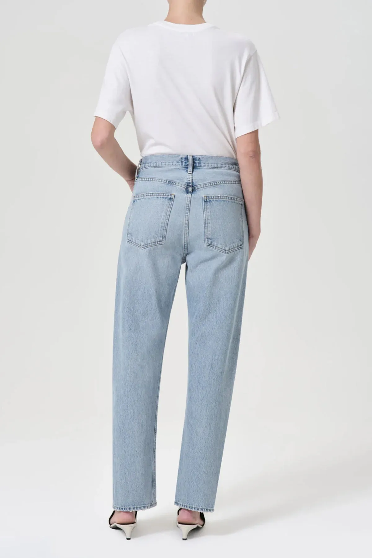 90's Mid Rise Straight Jean in Force