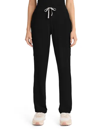 Achieve CK096 Women's 5-Pocket Straight Leg Pants Black