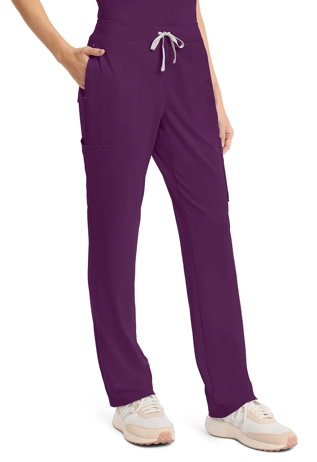 Achieve CK096 Women's 5-Pocket Straight Leg Pants Wild Mulberry