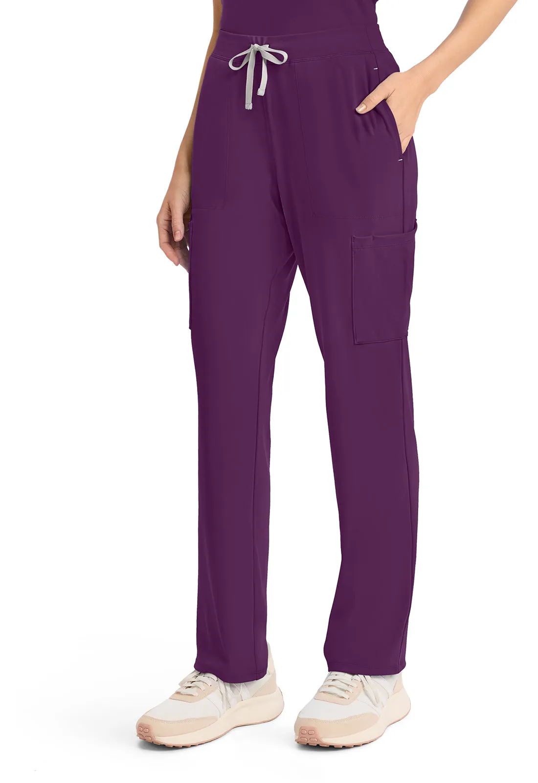 Achieve CK096 Women's 5-Pocket Straight Leg Pants Wild Mulberry