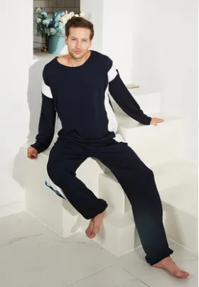Air Cotton Men's And Women's Loose-fitting Sweaters, Home Wear, Pajamas, Two-piece Suit