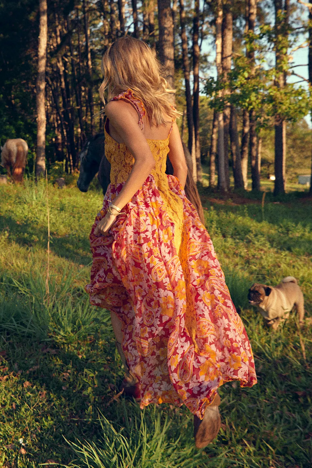 All My Love Silk/Cotton   Lace Maxi Slip Dress