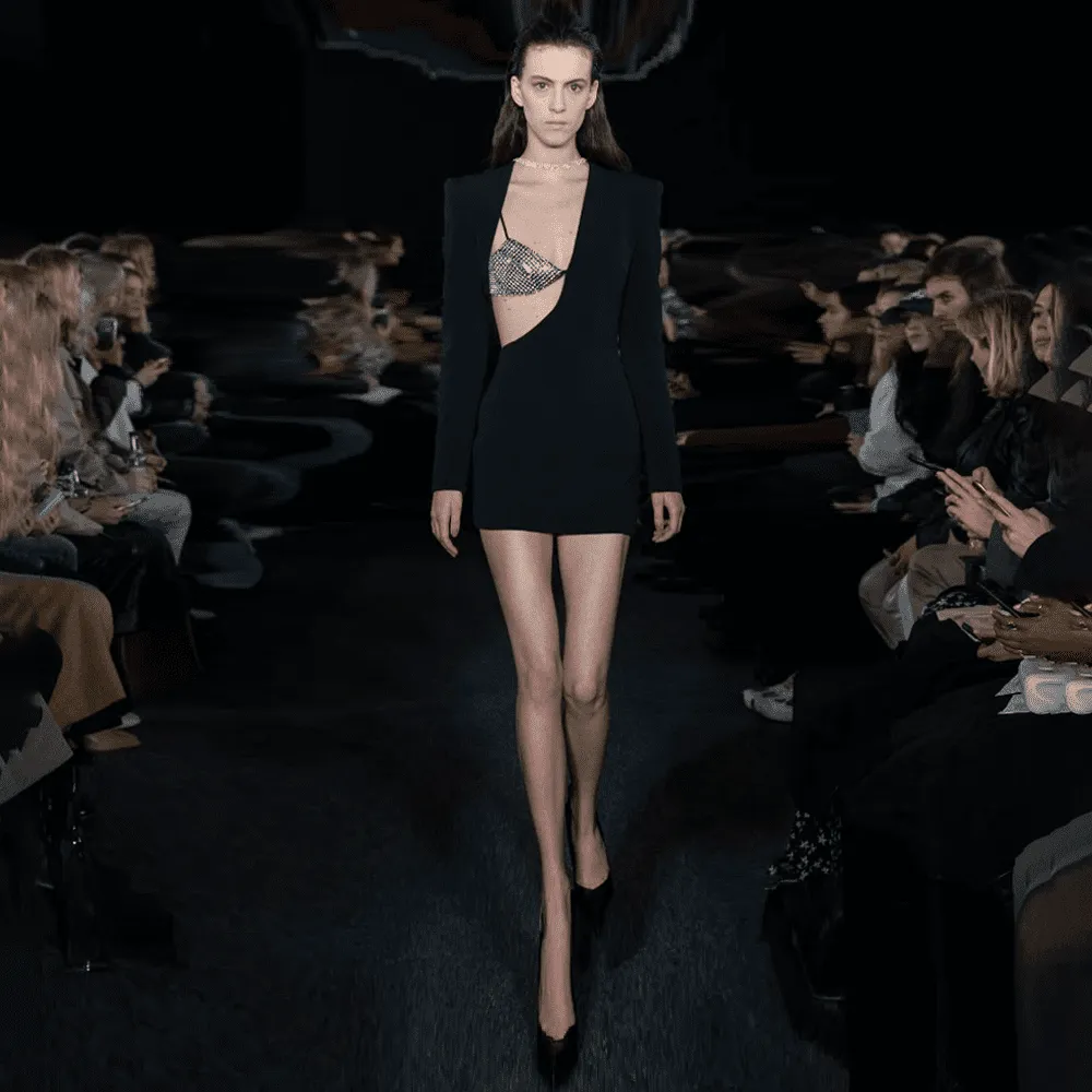 Asymmetric Mini Dress