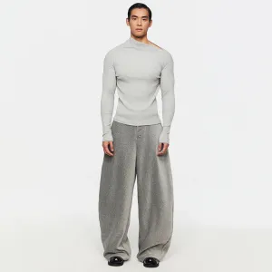Asymmetric Ribbed Sweater
