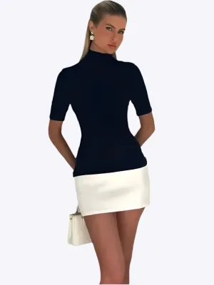 Autumn - Effortlessly Chic Tailored Fit Woman's Mini Dress