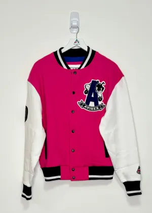 AVIREX AnacosVa Bomber Jacket (PINK/WHITE/BLACK)