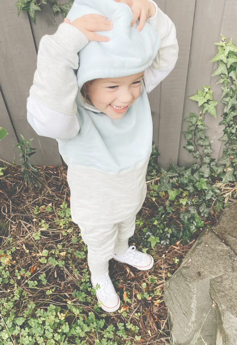 Baby Blue Hooded Sweatshirt