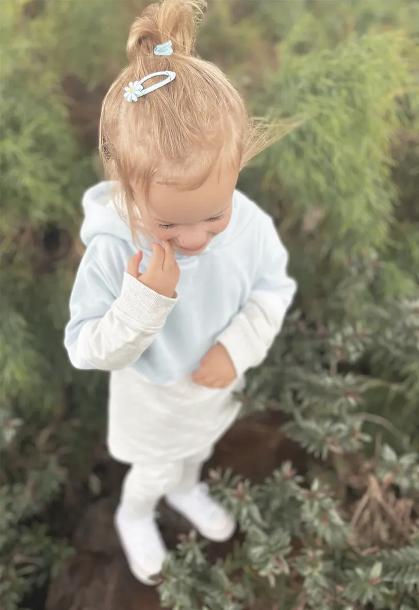 Baby Blue Hooded Sweatshirt