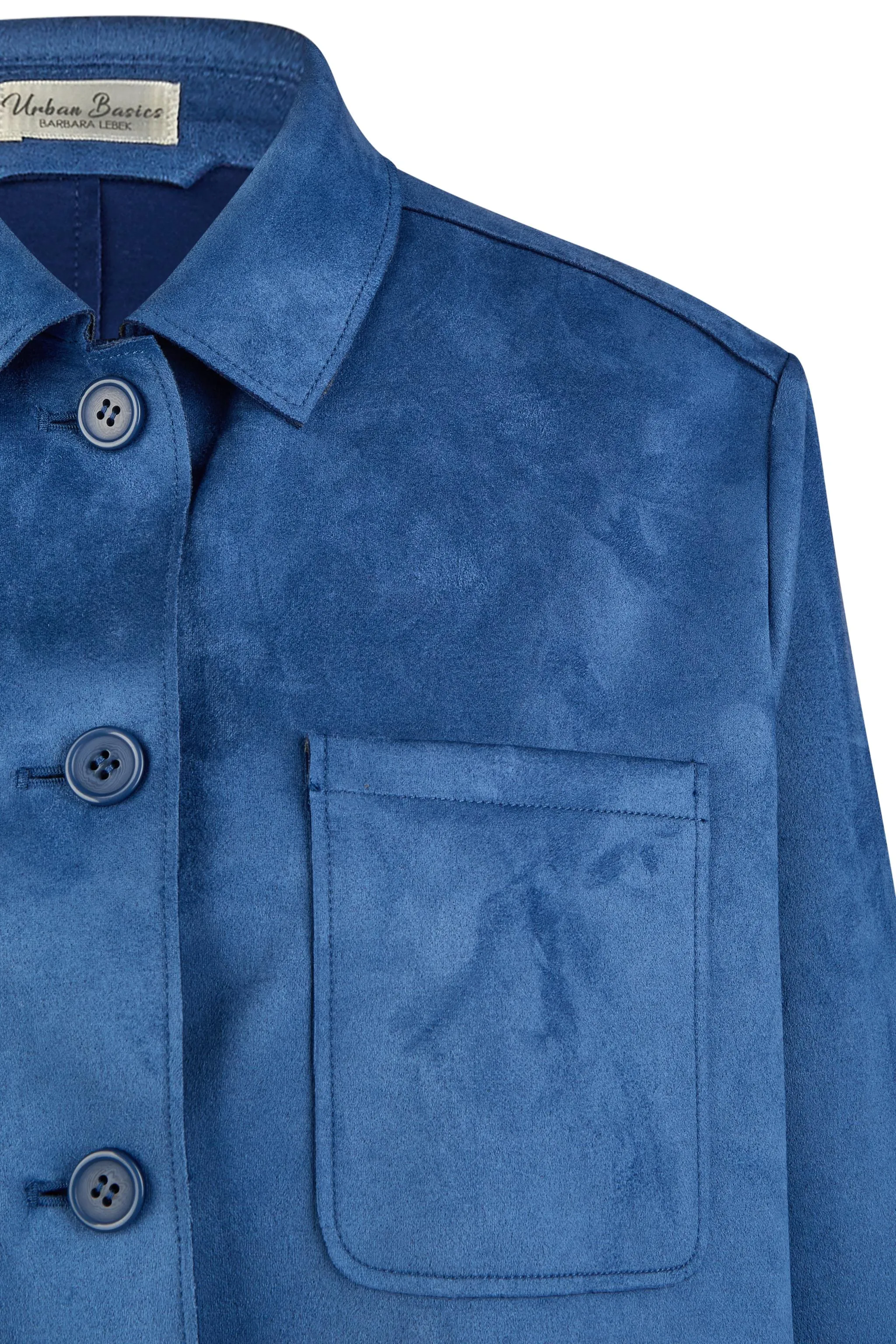 Barbara Lebek Azure Faux Suede Shacket 85020052