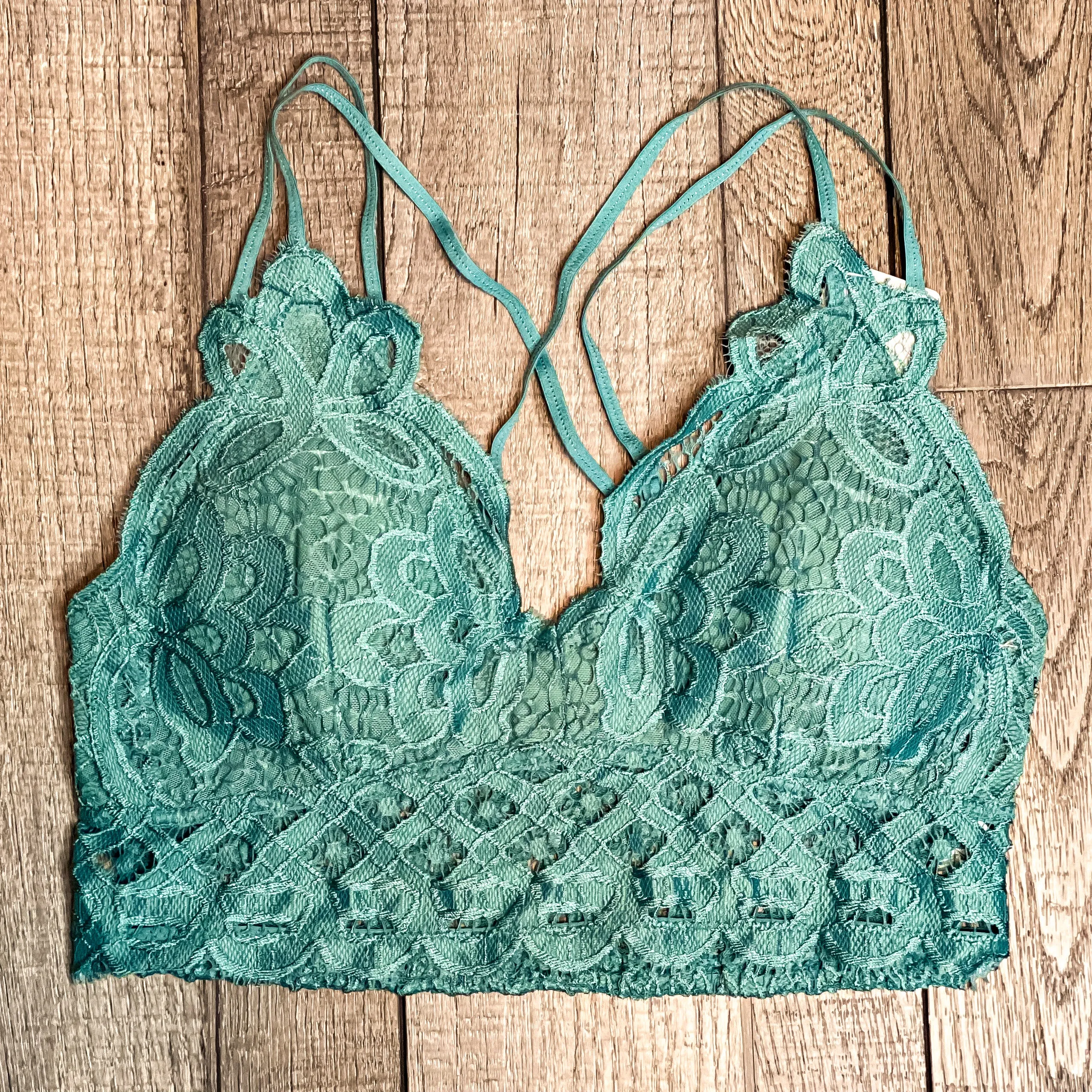 Bare It All Bralette- Lace Smocked, 3 colors