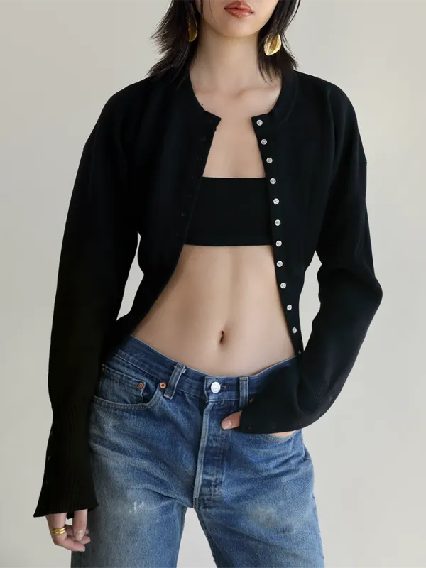 BerryBetty - New Women's Fit Sexy Cardigan Button Sweater