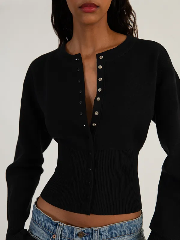 BerryBetty - New Women's Fit Sexy Cardigan Button Sweater