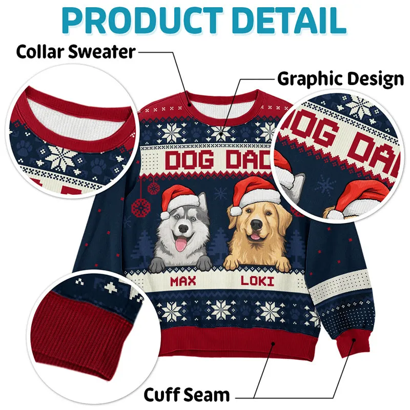 Best Cat Mom Cat Dad Ever - Custom Ugly Sweater - Personalized Christmas Gifts For Cat Owners & Lovers, Cat Mum, Cat Brother, Cat Sister | Sweatshirt