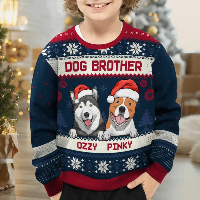 Best Dog Mom Dog Dad Ever - Custom Ugly Sweater - Personalized Christmas Gifts For Dog Owners & Lovers | Sweatshirt