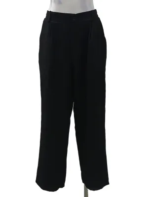 Black Straight Pants