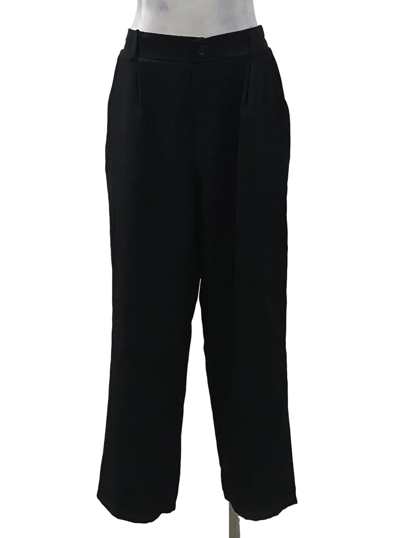 Black Straight Pants