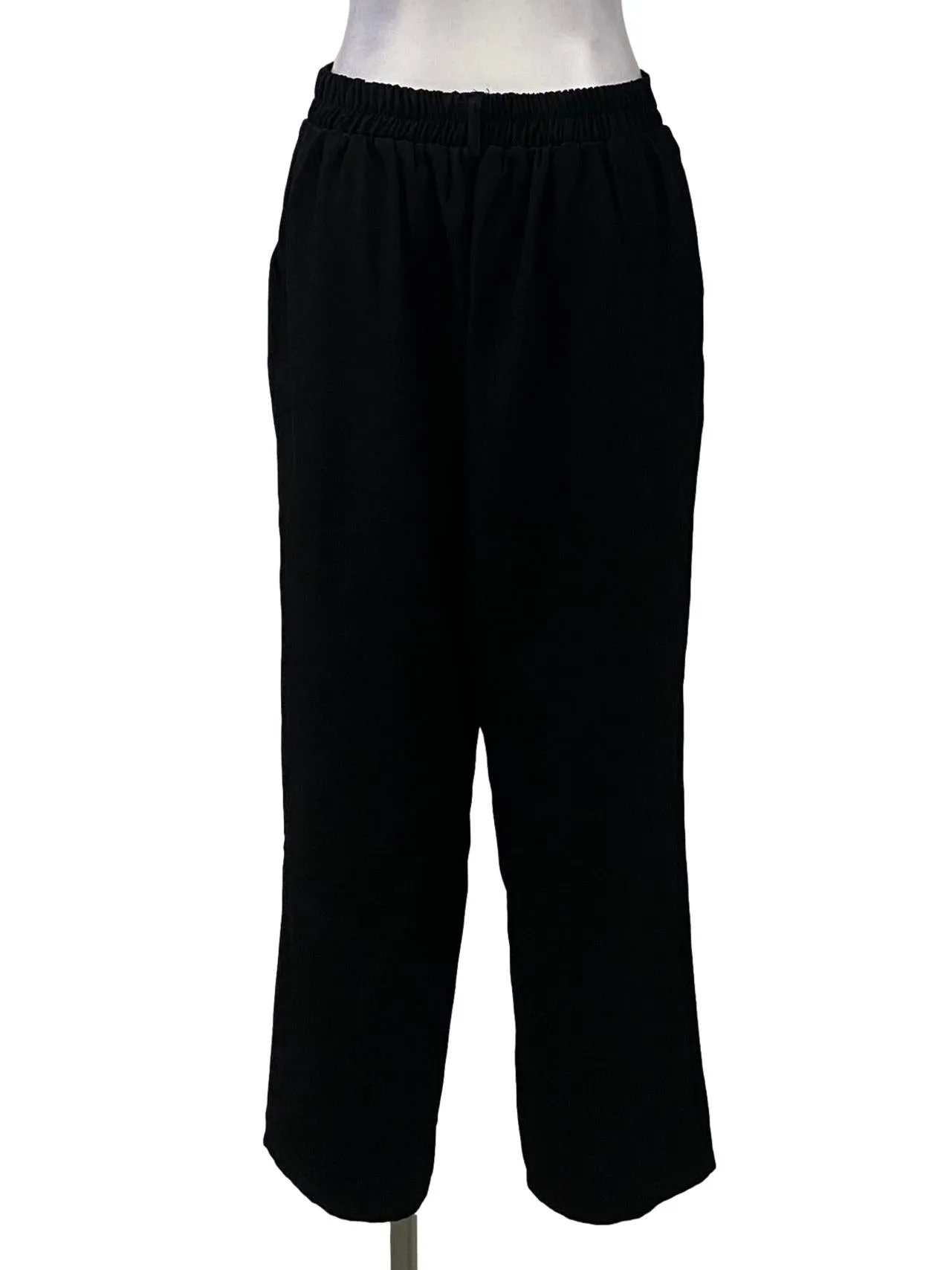 Black Straight Pants