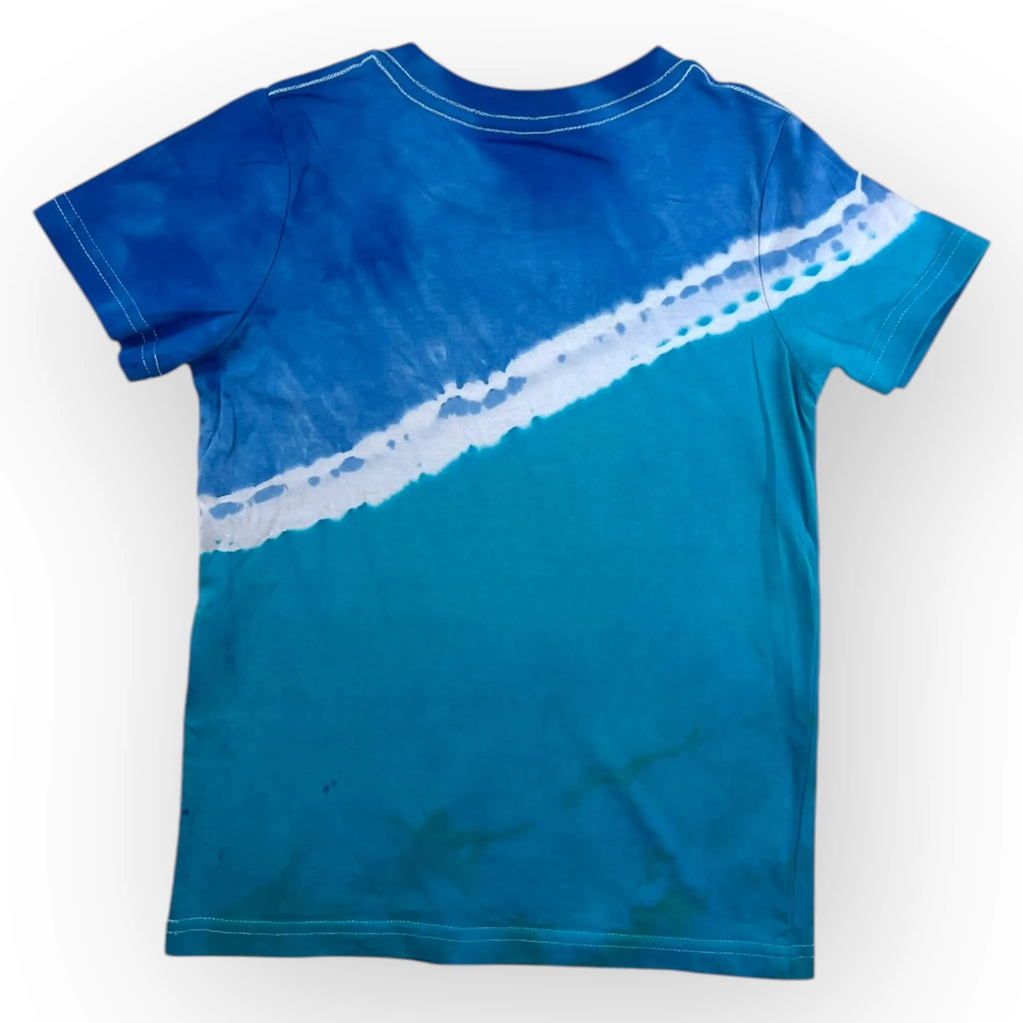 Blue & Aqua Tie Dye Tee Age 6