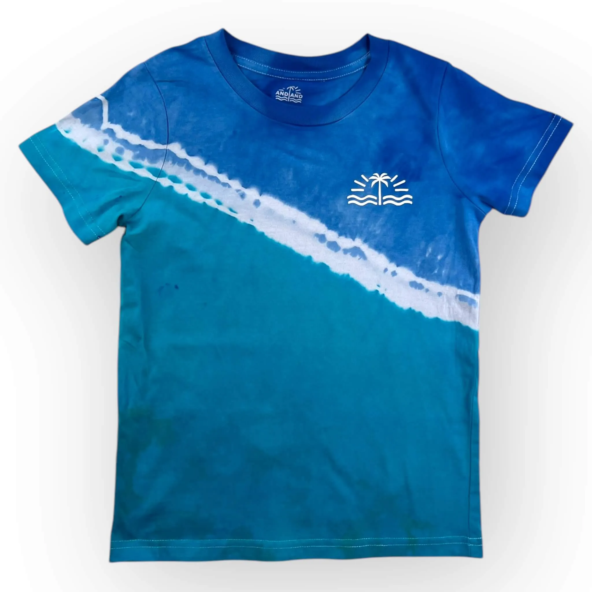 Blue & Aqua Tie Dye Tee Age 6
