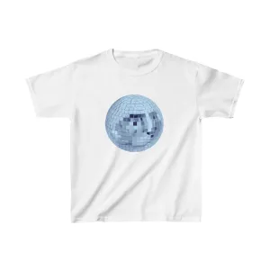 Blue Mirrorball Boxy Tee