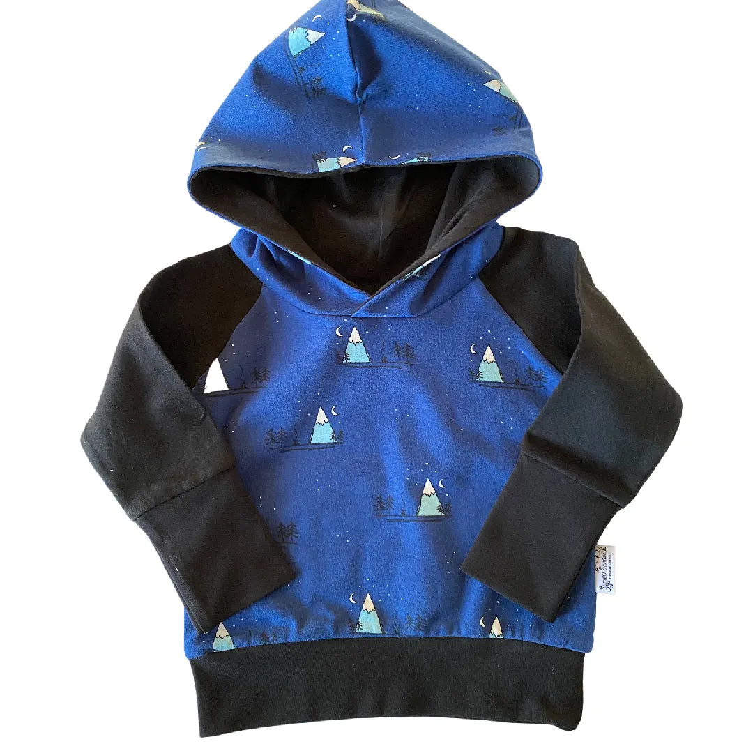 Blue Mountains Grow Along® Hoodie Organic Cotton