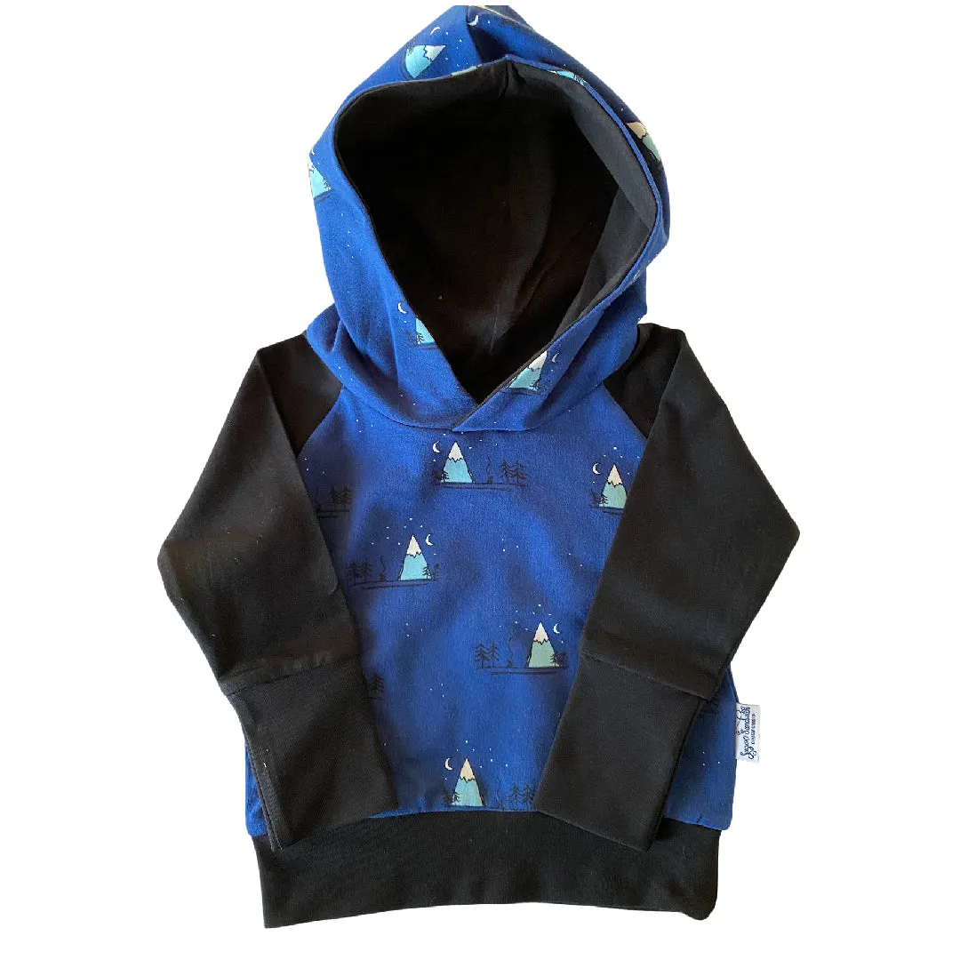 Blue Mountains Grow Along® Hoodie Organic Cotton