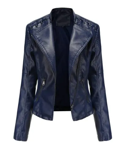 Bold Leatherette Biker Jacket for Fearless Fashionistas