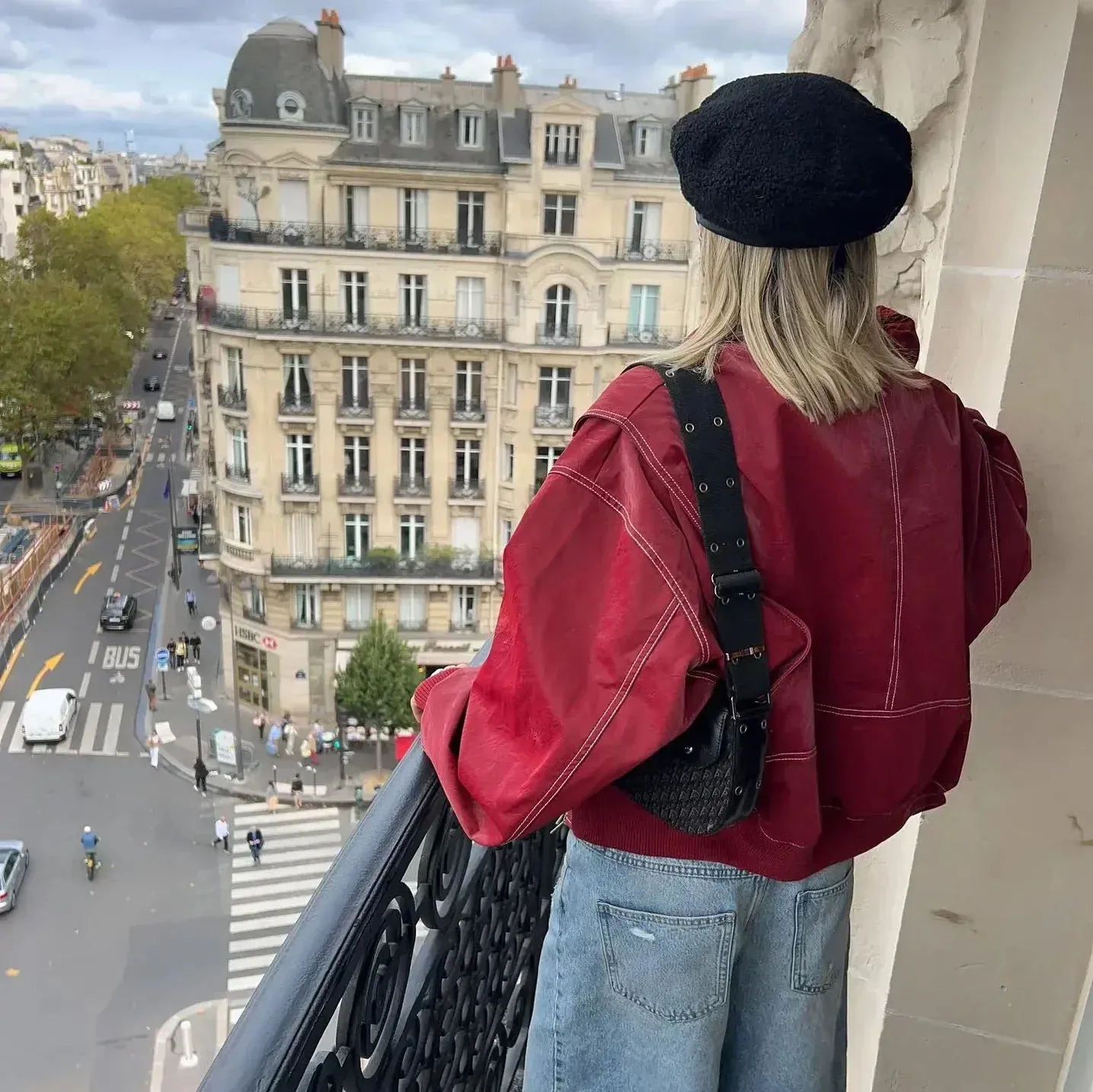 Bold Women's Oversized Red Leather Coat for Fearless Fashion