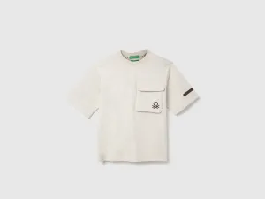 Boxy Fit Round Neck Solid T-shirts