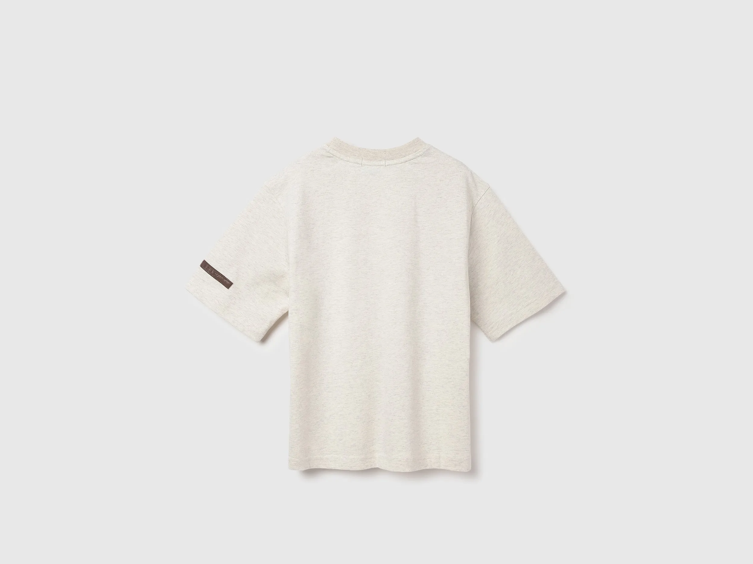 Boxy Fit Round Neck Solid T-shirts