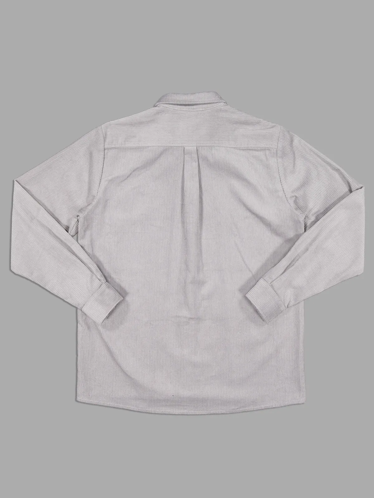 BOXY RIPPLE SHIRT - LIGHT GREY