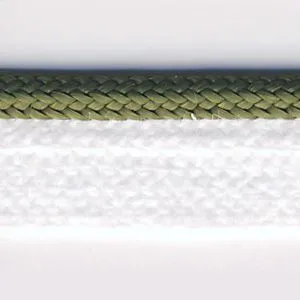 Bright Piping #20 Moss Green & White