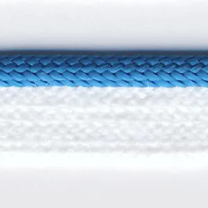 Bright Piping #23 Turquoise & White