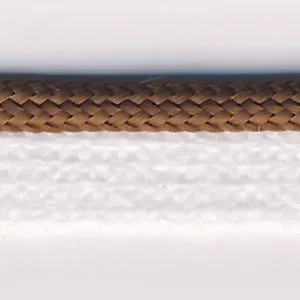 Bright Piping #7 Brown & White