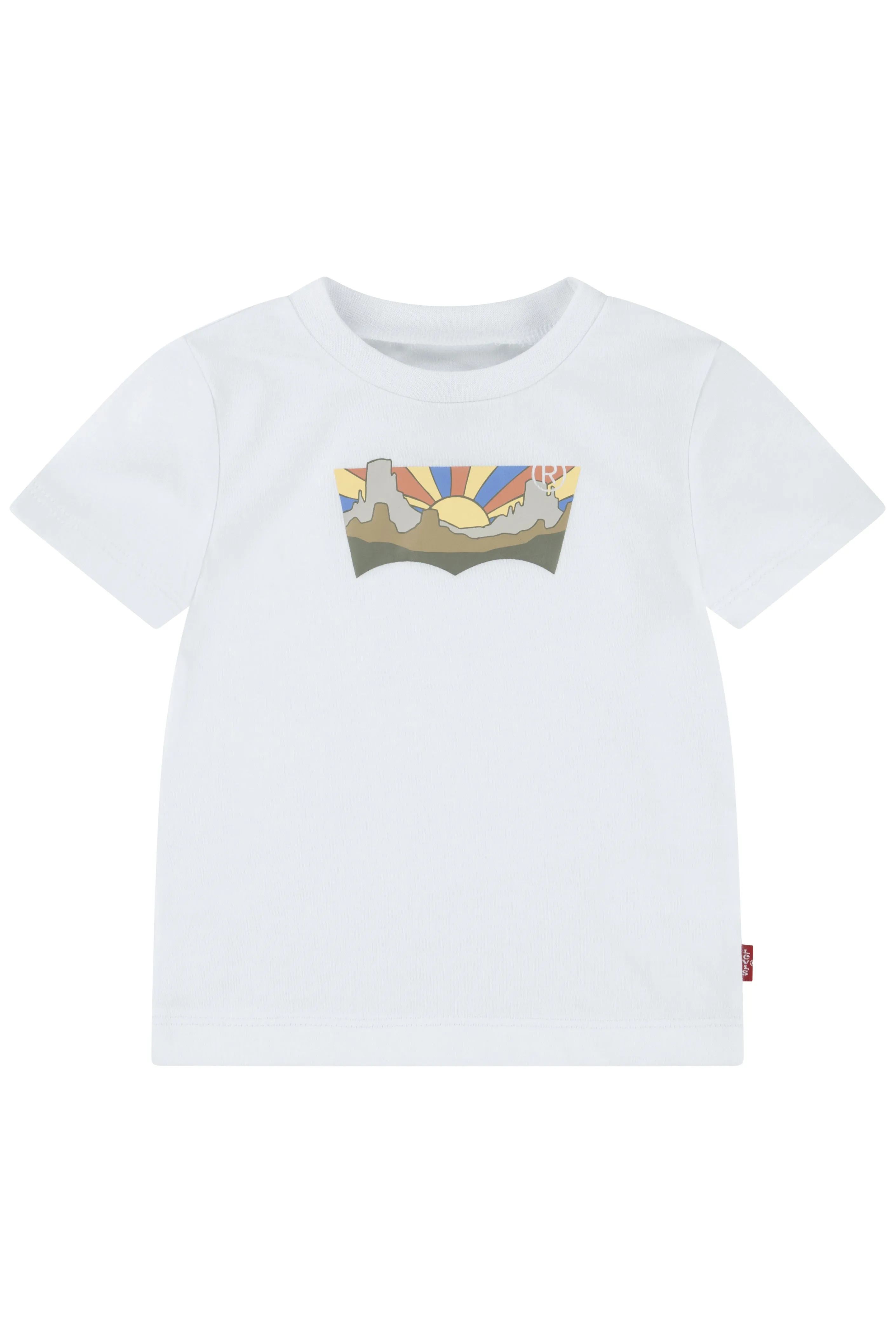 Bright White Desert Sunset Graphic T-Shirt