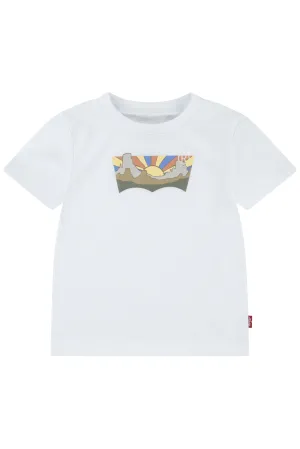 Bright White Desert Sunset Graphic T-Shirt