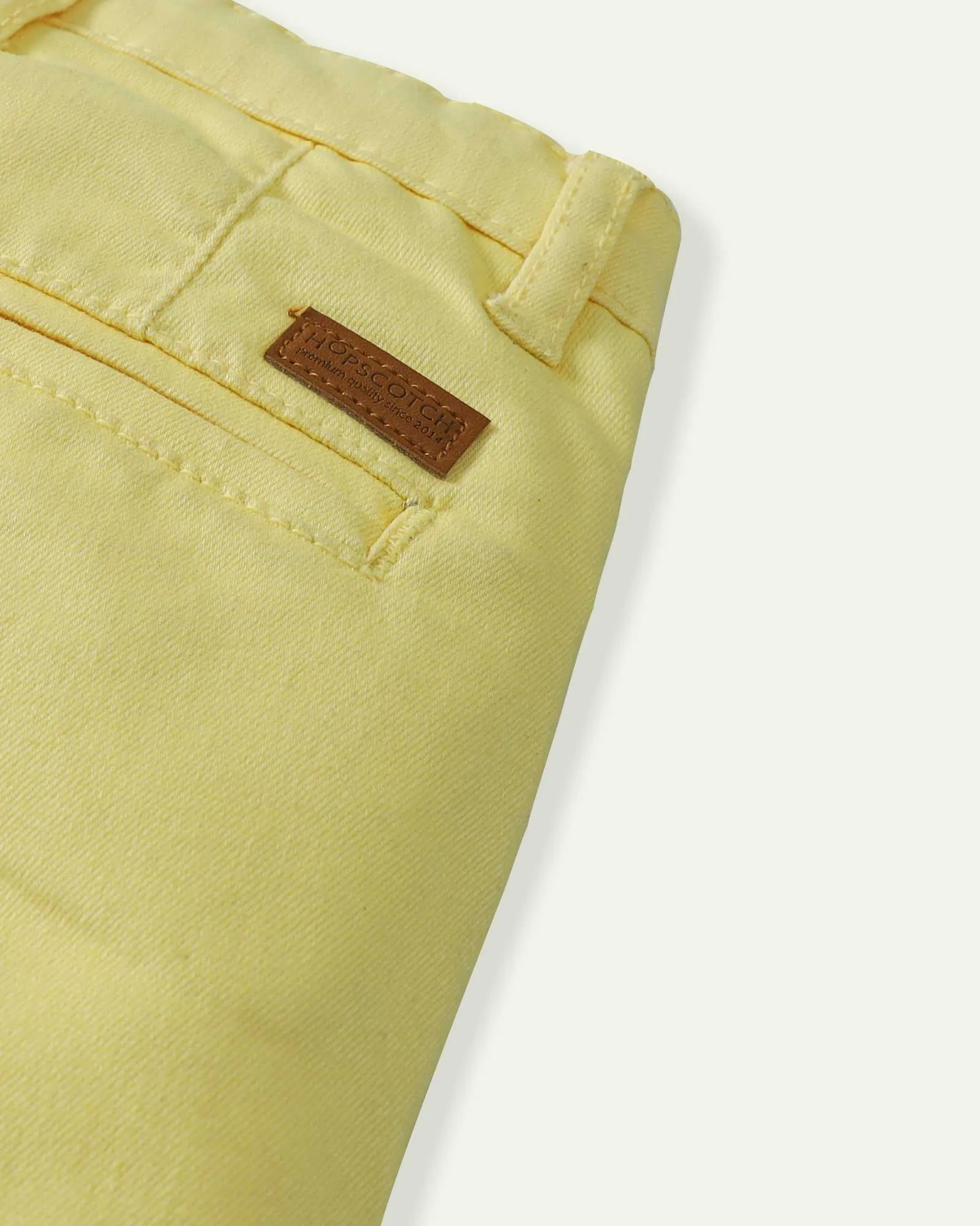 Bright Yellow Twill Shorts