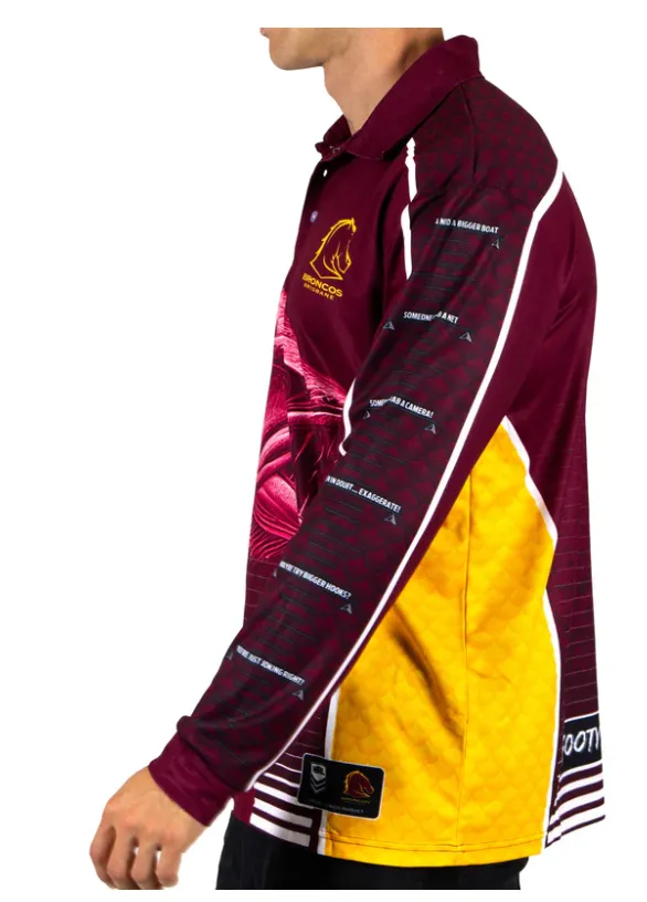 Brisbane Broncos 2025 'Barracuda' Fishing Shirt