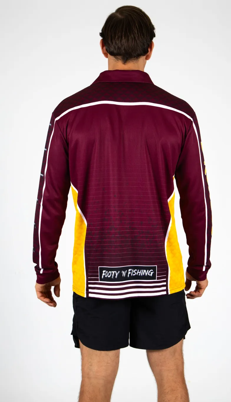 Brisbane Broncos 2025 'Barracuda' Fishing Shirt