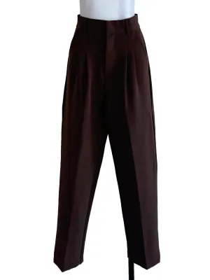 Brown Straight Pants