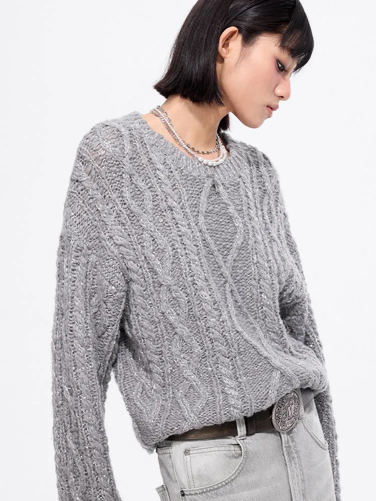 Cable-Knit Cardigan