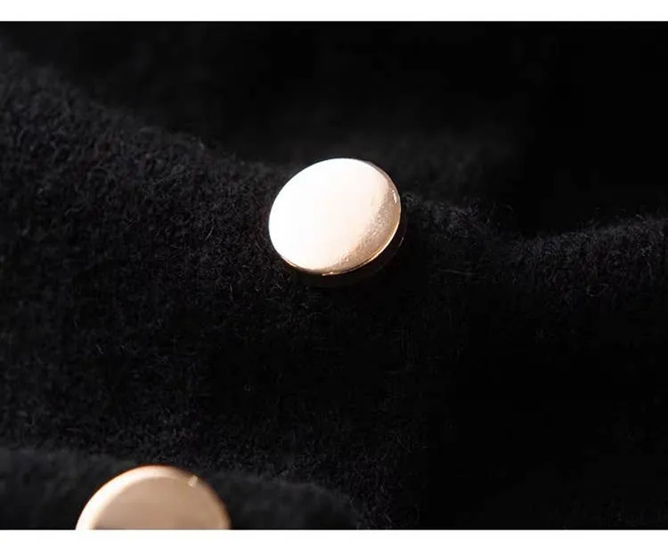 Cashmere Cape with Buttons