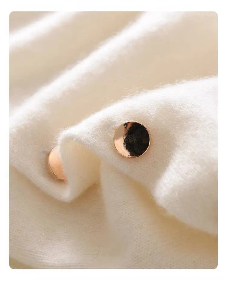 Cashmere Cape with Buttons