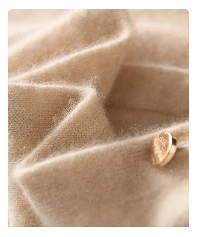 Cashmere Cape with Buttons