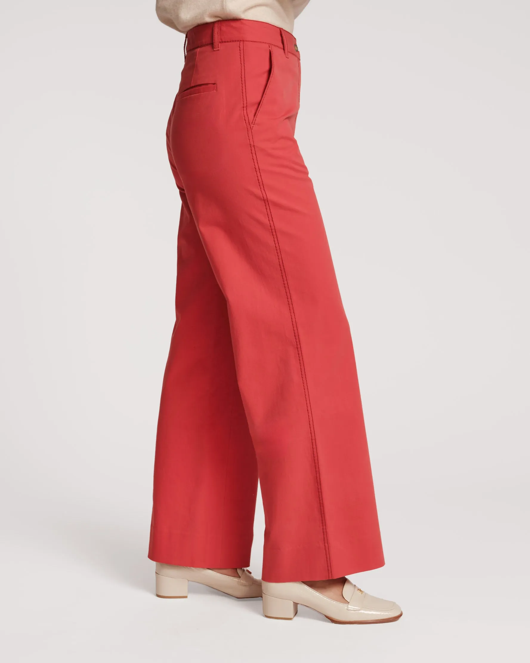 Charlotte Pant Cotton - Red